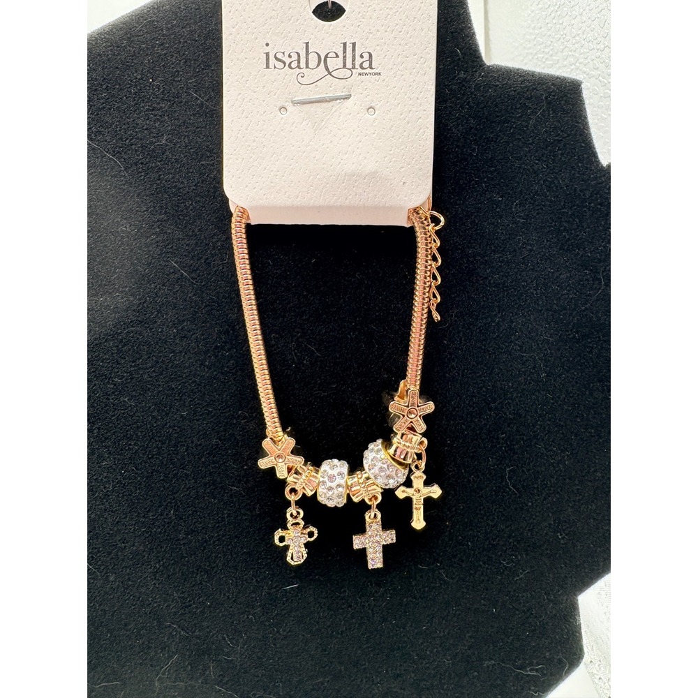 Isabella Gold Charm Bracelet - New
